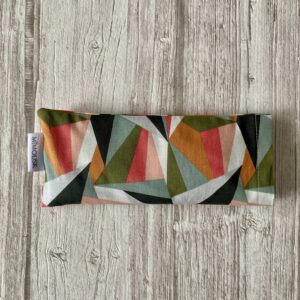 Eye pillow / géométrique chazam / vert rose