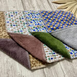 4 maxi-Lingettes lavables éponge Bambou/ combo10