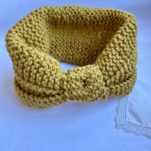 Bandeau laine/ Jaune moutarde
