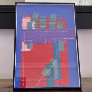 Art textile / cadre décoratif MM / Cheminées
